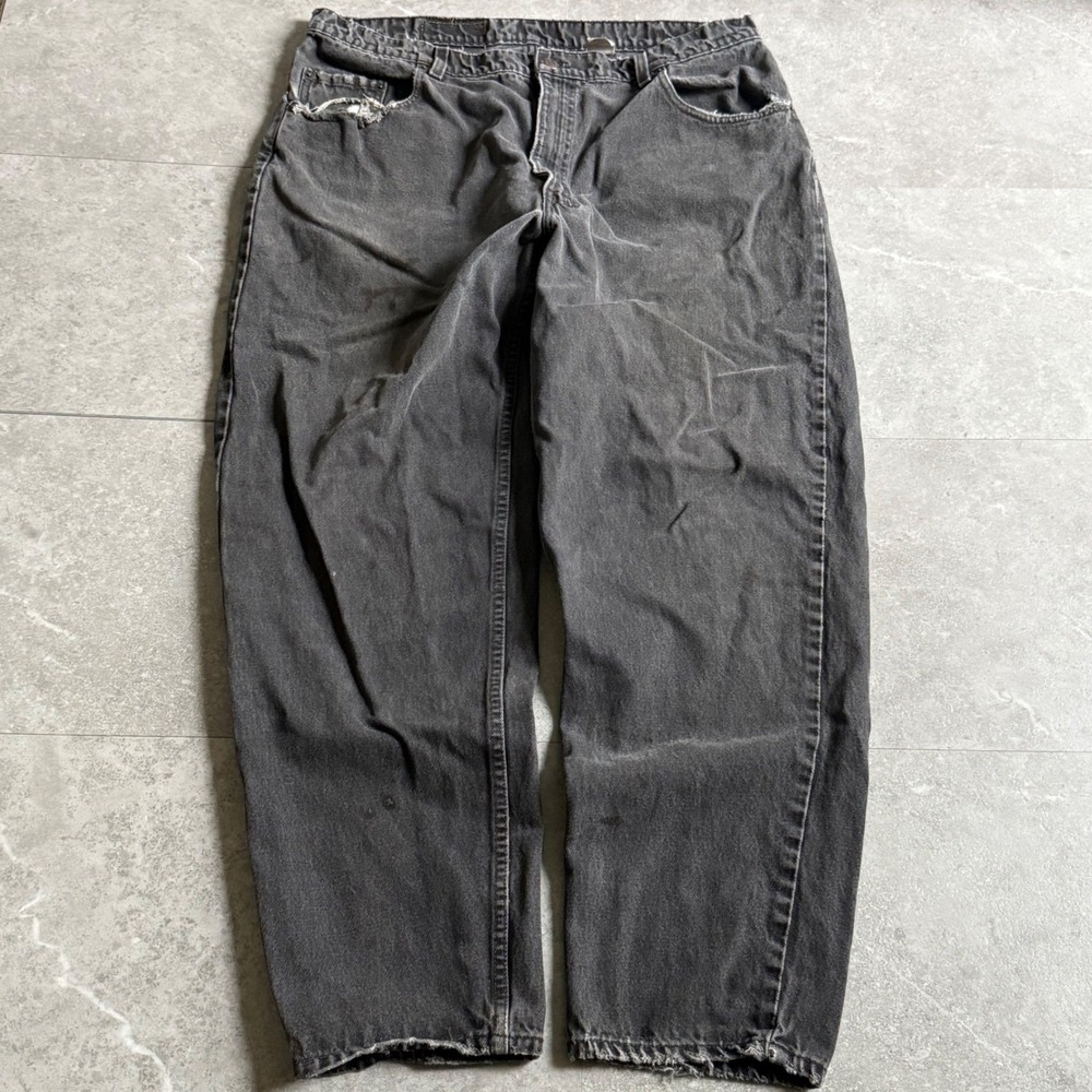 Vintage Levi's 560 Loose Fit Tapered Leg Black Denim Jeans Made in USA